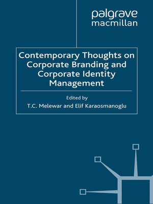 cover image of Contemporary Thoughts on Corporate Branding and Corporate Identity Management